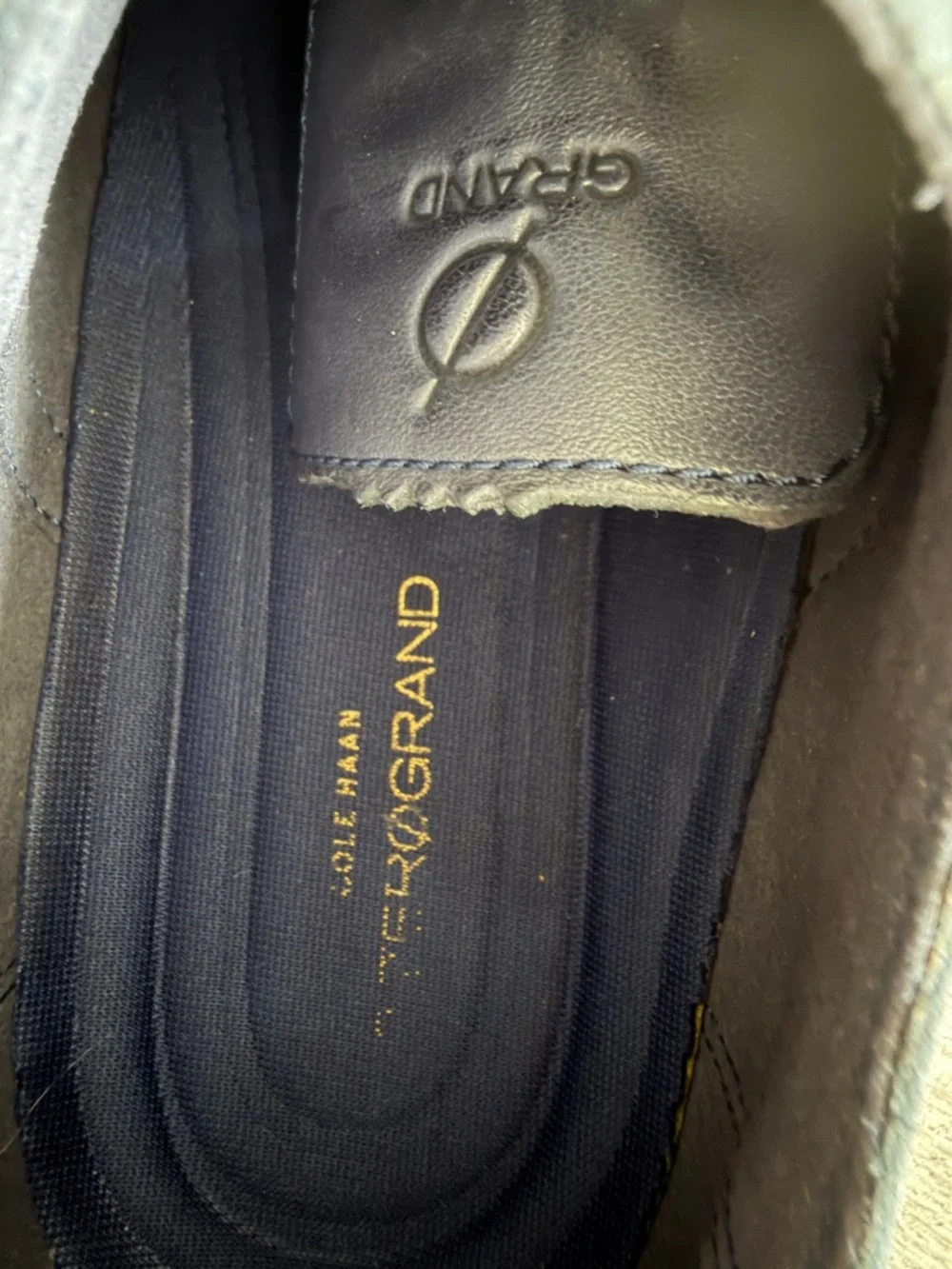 Cole Haan ZeroGrand Wingtip Oxford Navy Leather Shoes Men’s 7.5M - Picture 12 of 15